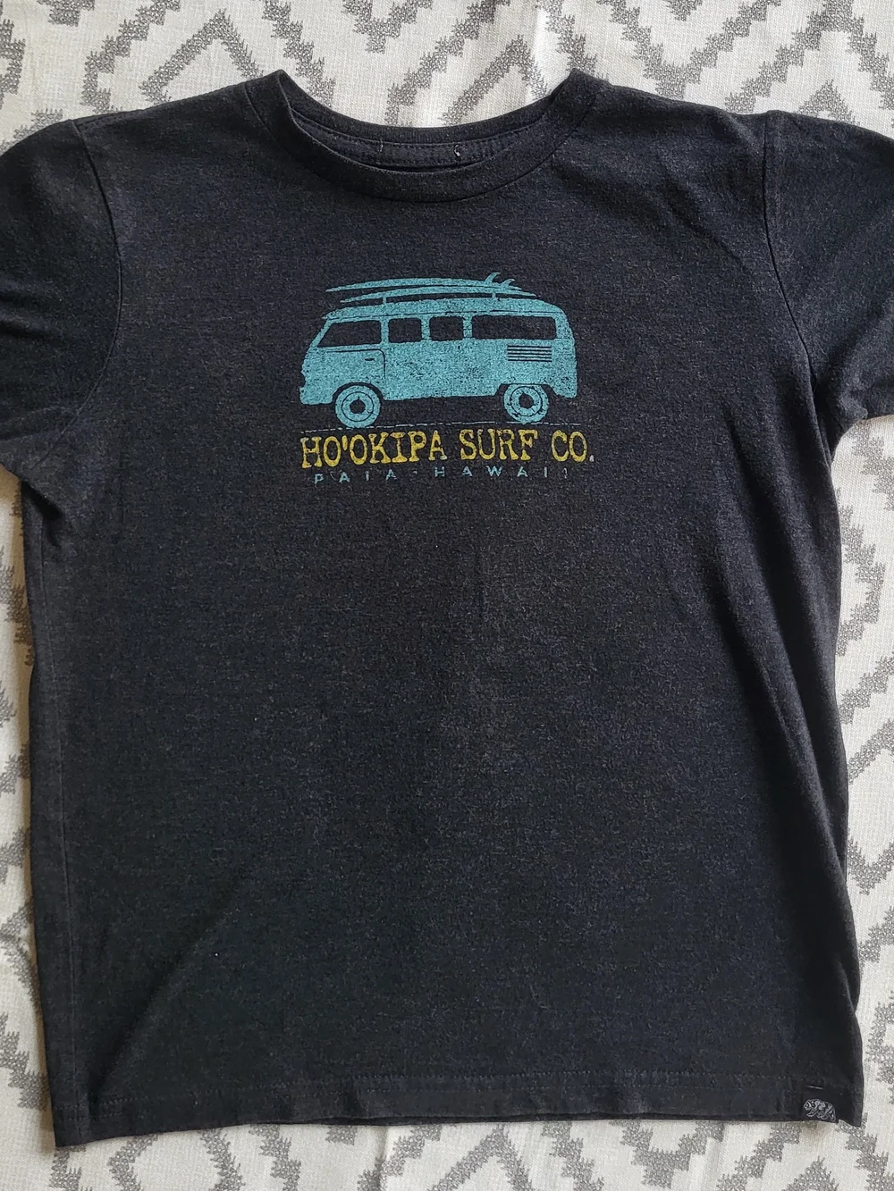 Kids Gray Tee with Teal Van Graphic